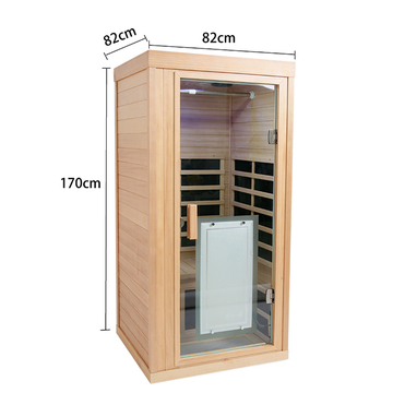 Mini One Person Infrared Sauna Room For Private Home Wellness