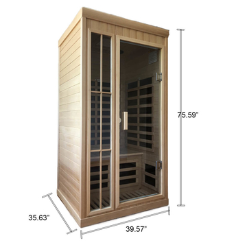 Mini One Person Infrared Sauna Room For Private Home Wellness